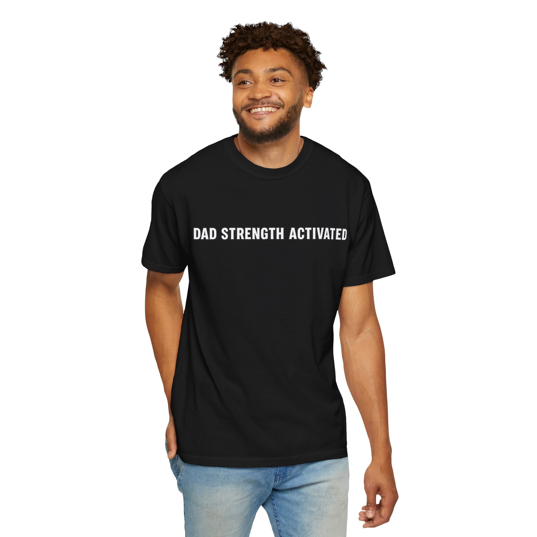 Dad Strength Activated™| Fatherhood Meets Fitness| Funny Gym Dad Shirt