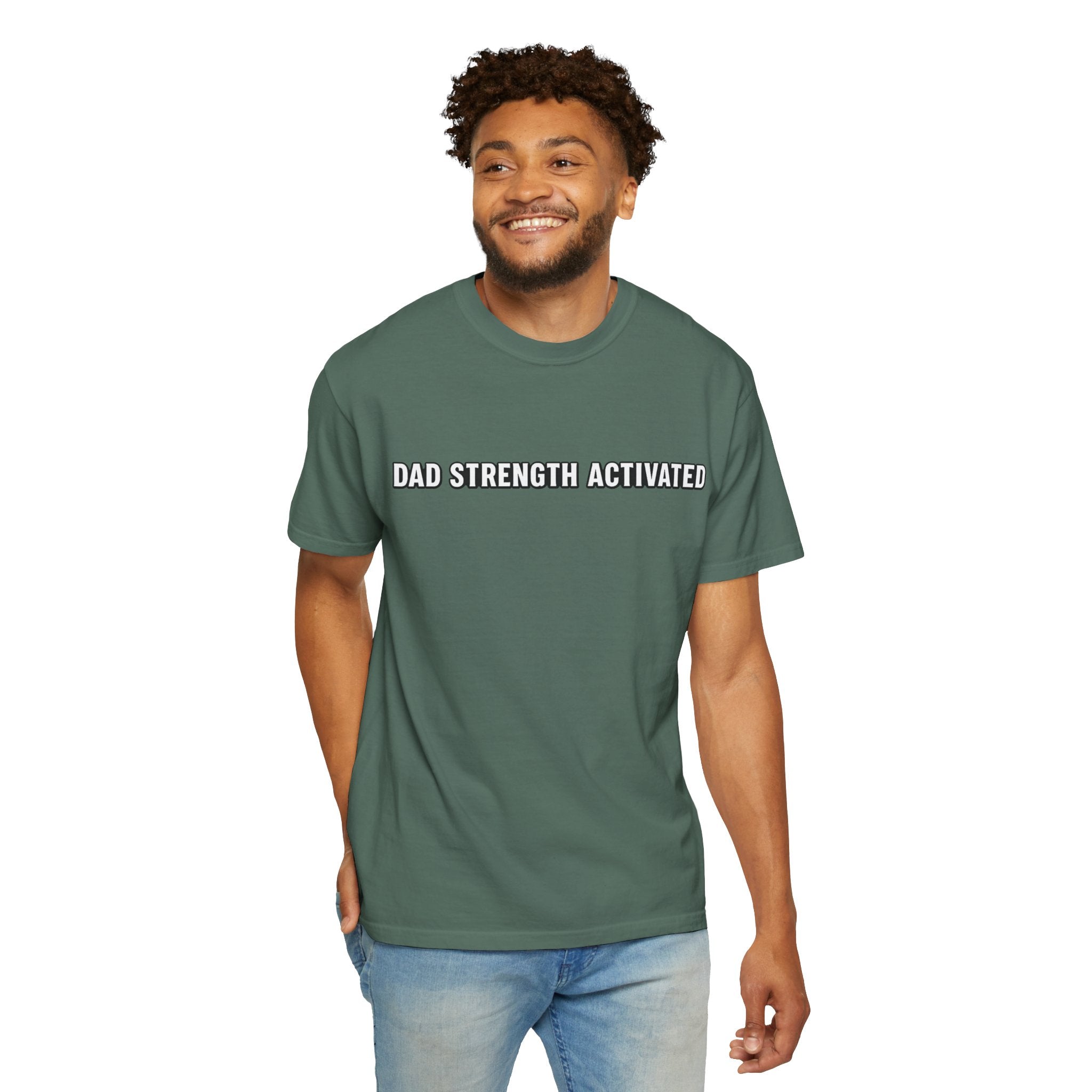 Dad Strength Activated™| Fatherhood Meets Fitness| Funny Gym Dad Shirt