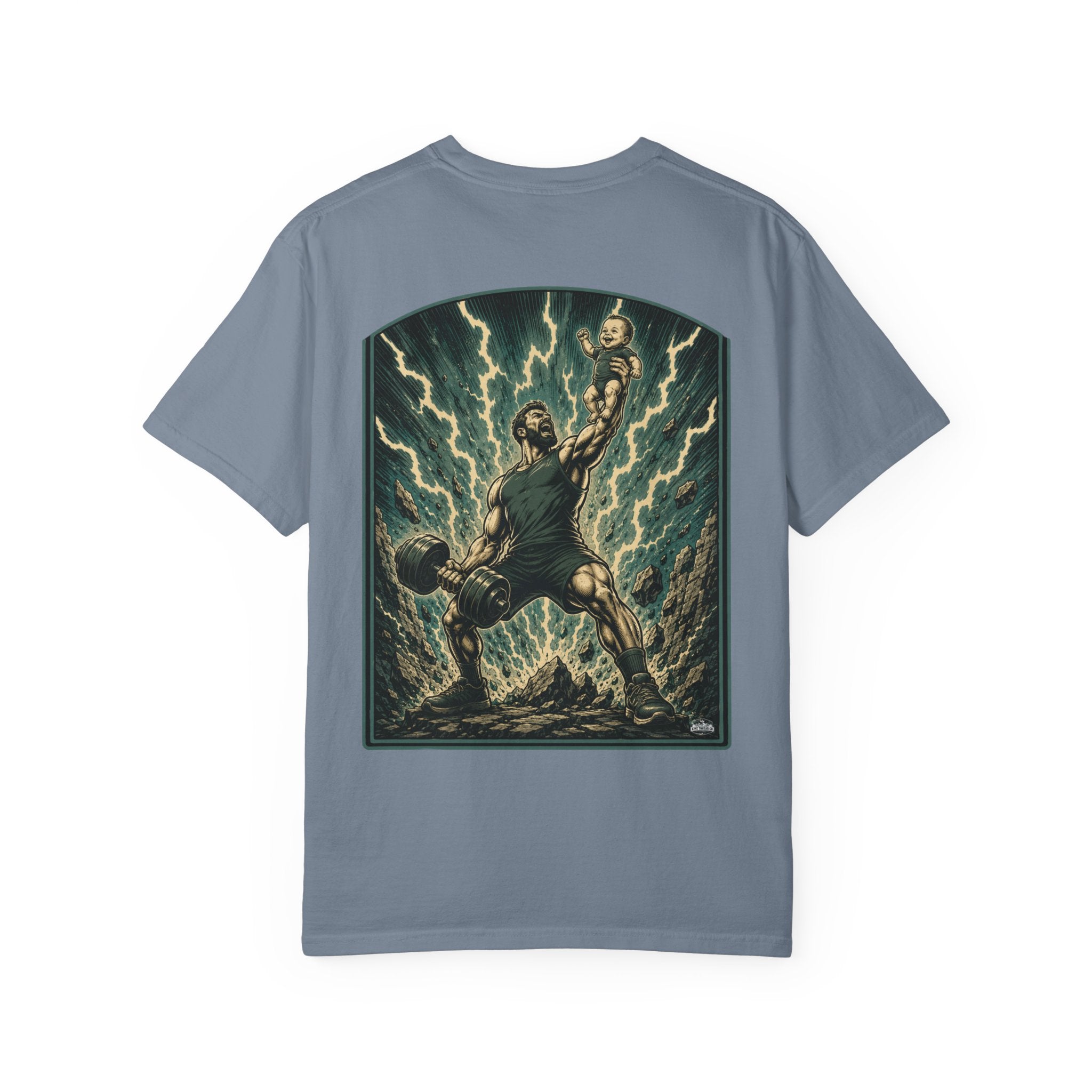 Dad Strength Activated™| Fatherhood Meets Fitness| Funny Gym Dad Shirt