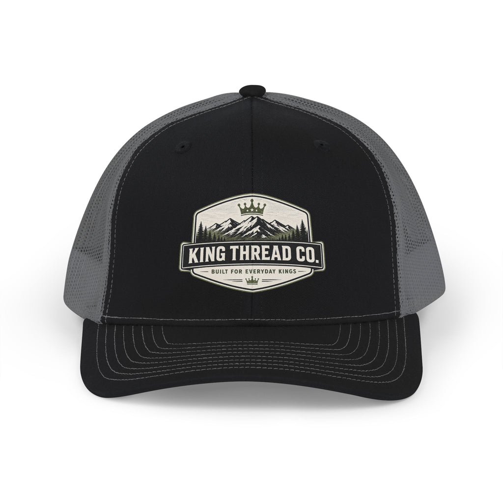 King Thread Co. Mountain Badge Snapback Trucker Hat