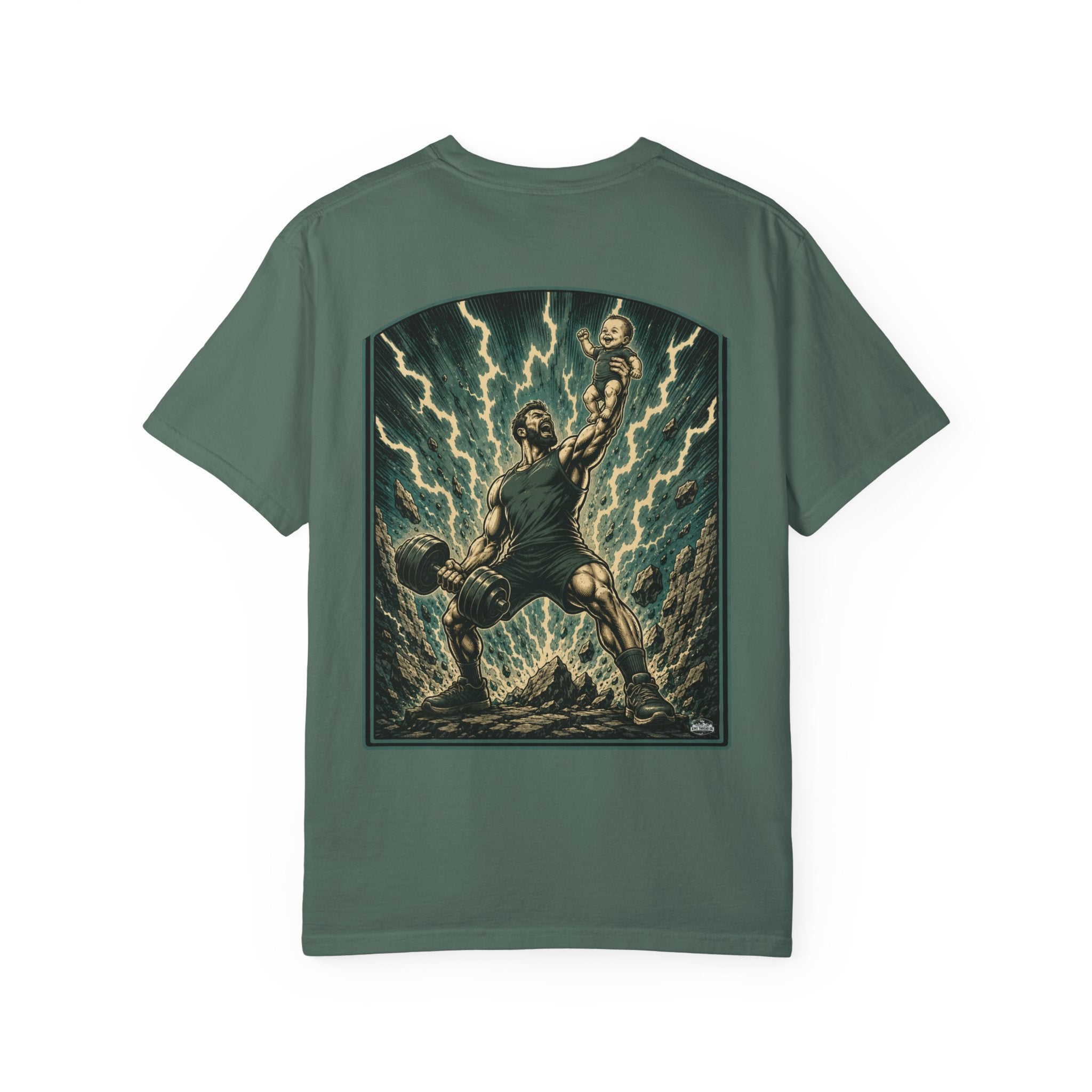 Dad Strength Activated™| Fatherhood Meets Fitness| Funny Gym Dad Shirt