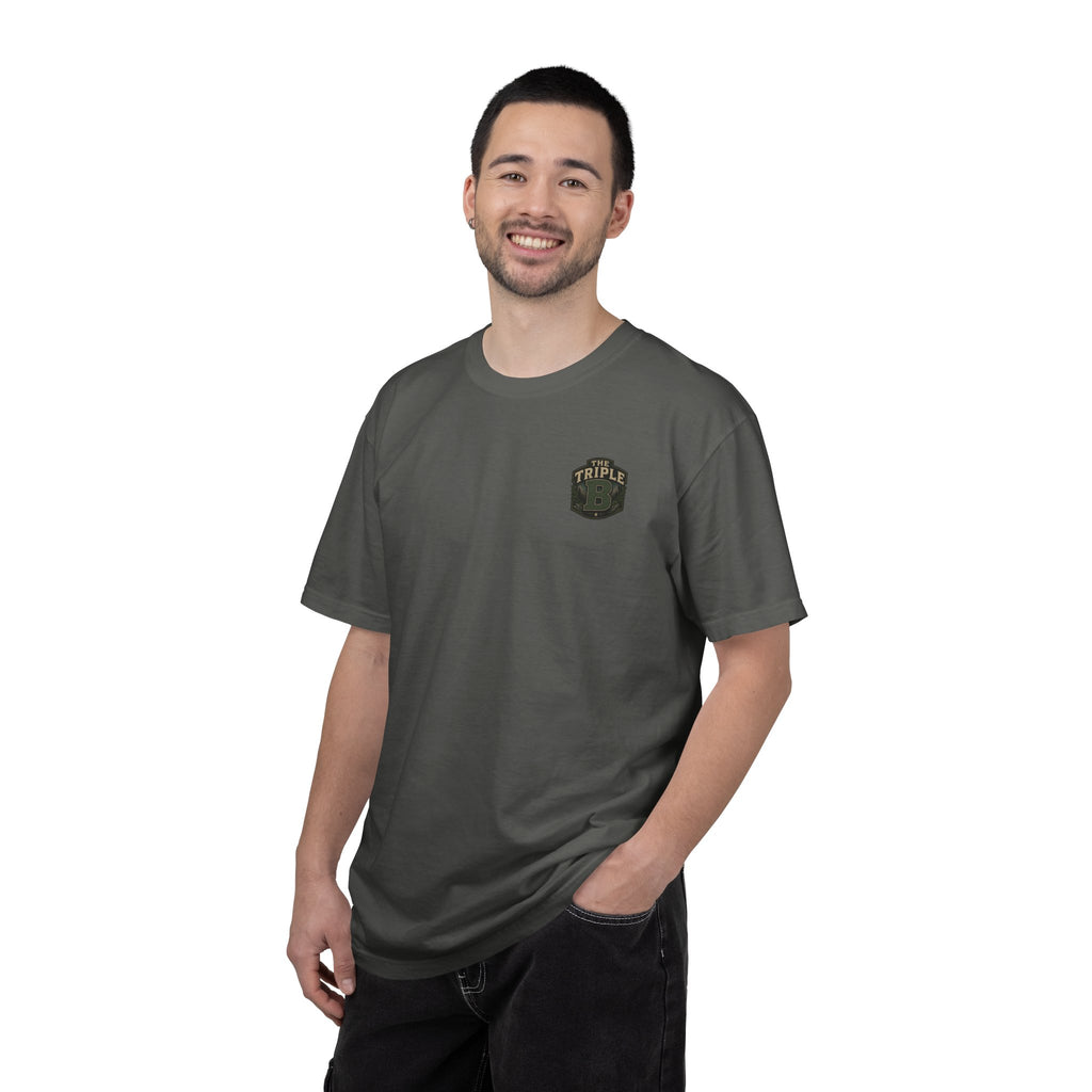 Barbell Brotherhood Weightlifting Tee — Lion, Bear & Gorilla Gym Shirt