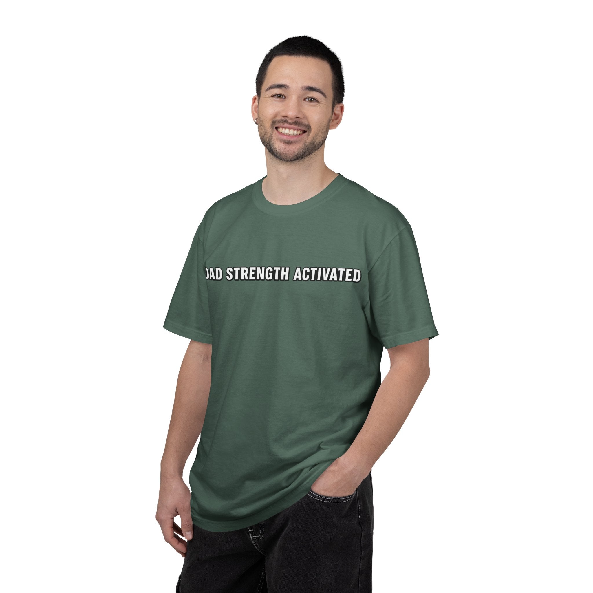 Dad Strength Activated™| Fatherhood Meets Fitness| Funny Gym Dad Shirt