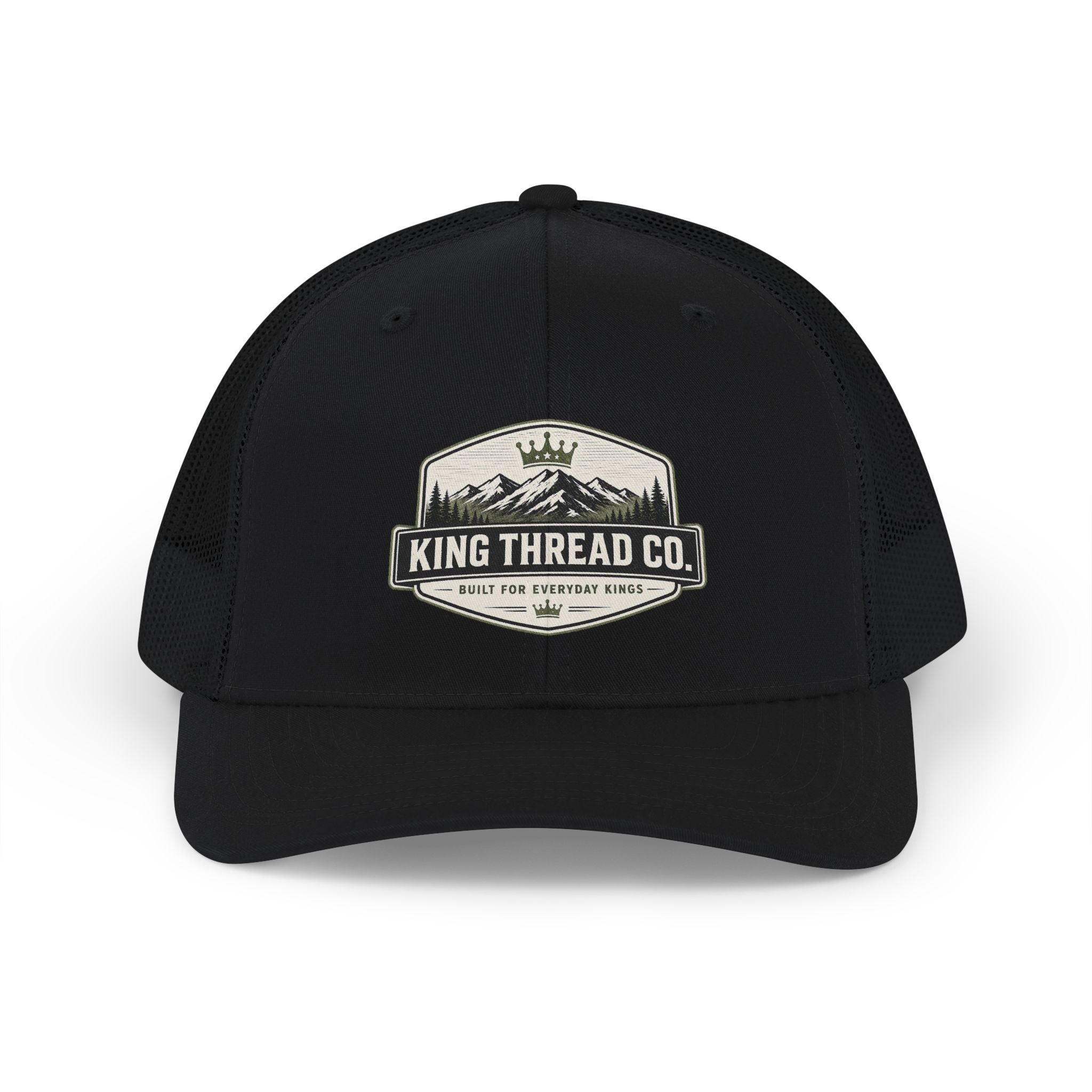 King Thread Co. Mountain Badge Snapback Trucker Hat