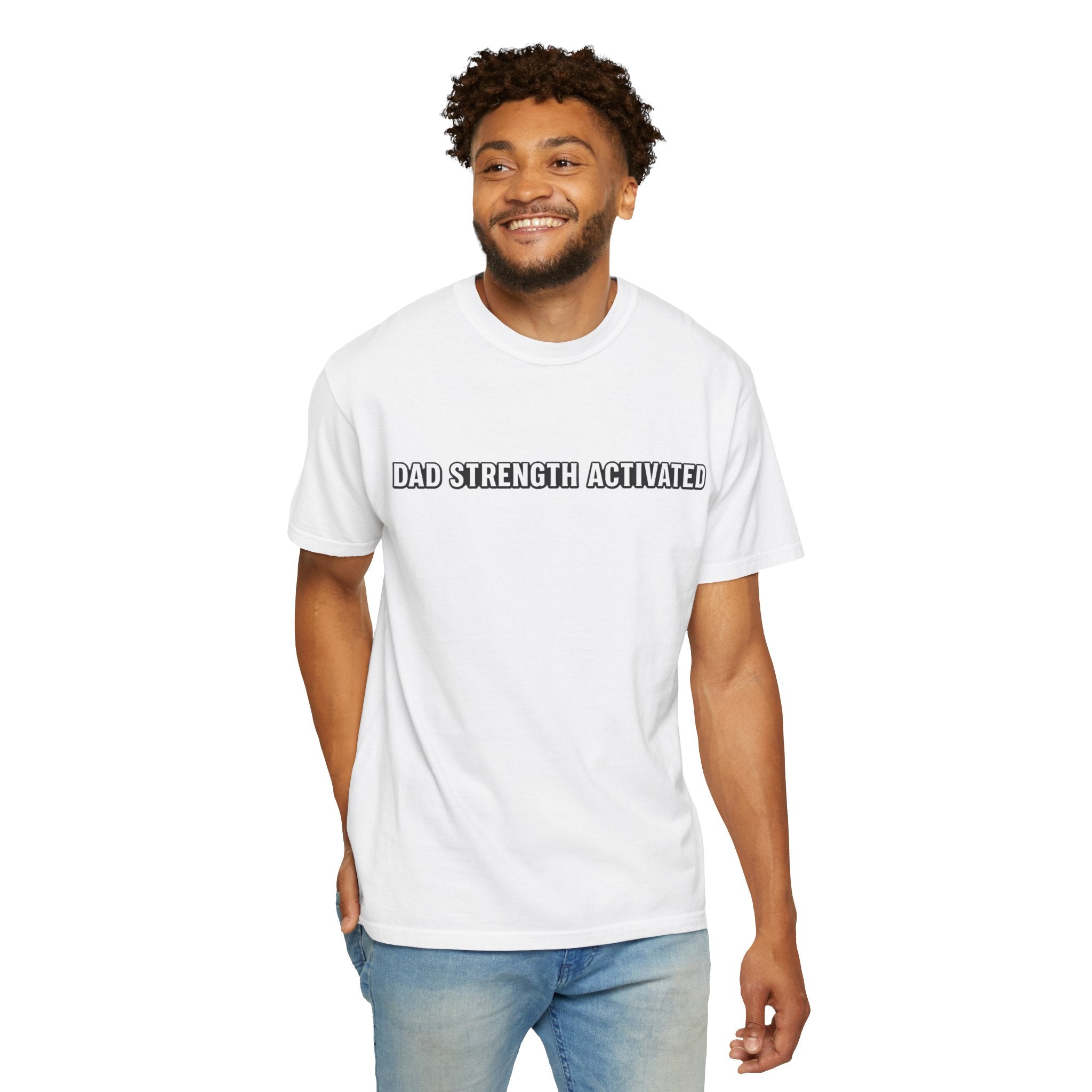 Dad Strength Activated™| Fatherhood Meets Fitness| Funny Gym Dad Shirt