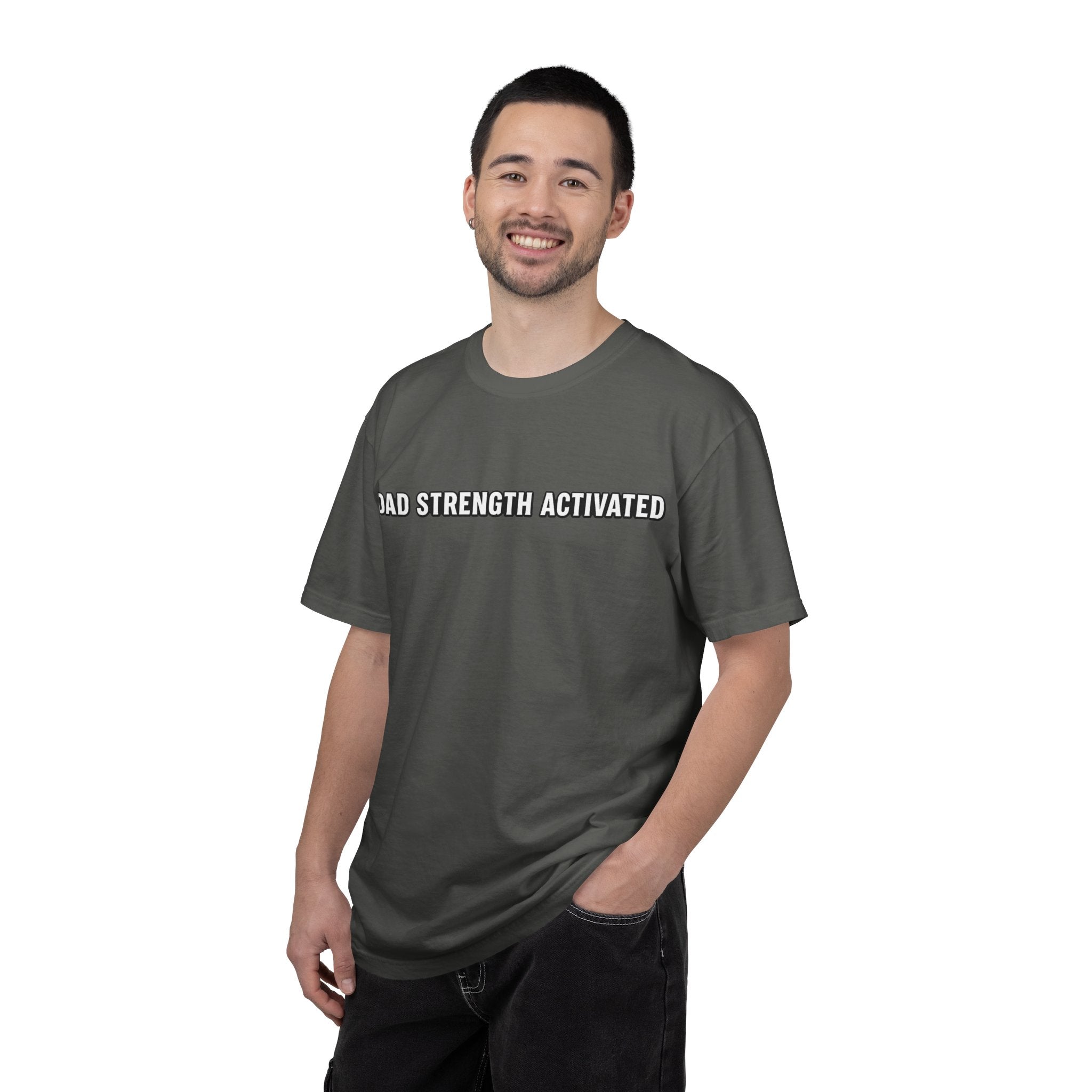 Dad Strength Activated™| Fatherhood Meets Fitness| Funny Gym Dad Shirt